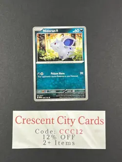 Nidoran 029/165 English 151 Regular TCG Pokemon Card - Image 1