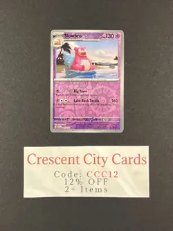 Slowbro 080/165 English 151 Reverse Holo Pokemon Card - Image 1