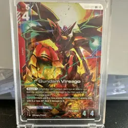 Bandai Gundam Virsago B02-037 LR Holo Unit Card LR Breach 1 Deploy 4 Power - Image 1