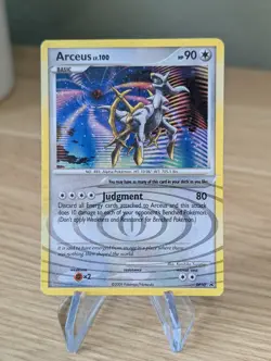 Arceus DP50 Diamond and Pearl Black Star Promo Holo Rare Pokemon Card MP - Image 1