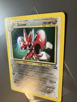 Pokemon Card 2001 Vintage Black Star Promo Scizor 33 WOTC LP Cheap *99pStart* - Image 3