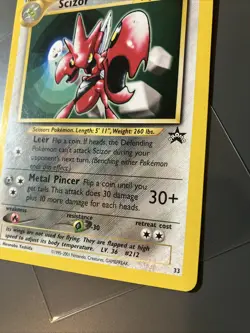 Pokemon Card 2001 Vintage Black Star Promo Scizor 33 WOTC LP Cheap *99pStart* - Image 4