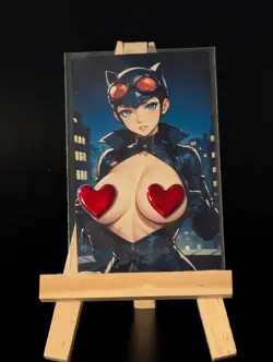 Catwoman Metal Card Sexy Doujin Waifu Girl Anime Card - Image 1