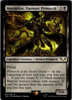 Magic | 40K | Mortarion, Daemon Primarch | 41 | NM - Image 1