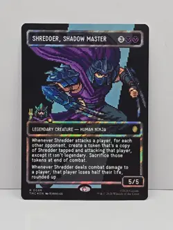 Shredder Shadow Master Borderless Surge Foil Commander Teenage Mutant Turtles - Image 1