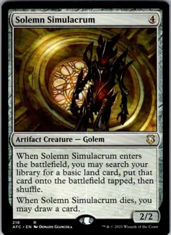 Magic | AFC | Solemn Simulacrum | 216 | NM - Image 1