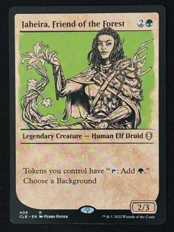 1x MTG Jaheira, Friend of the Forest (Showcase) - (CLB) #409 - Magic - Image 3