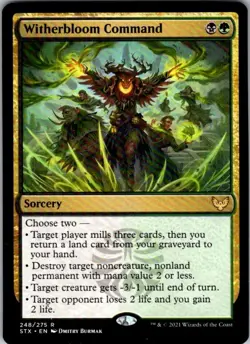 Magic | STX | Witherbloom Command | 248 | NM - Image 1
