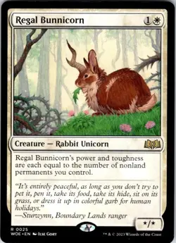 Magic | WOE | Regal Bunnicorn | 25 | NM - Image 1