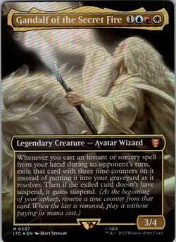 Magic | LTC | Gandalf of the Secret Fire (Borderless) | 507 | LP Foil - Image 1