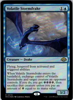 Magic | MH3 | Volatile Stormdrake | 79 | NM | Foil - Image 1