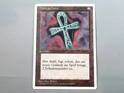 MTG - 4.ED. UNLIMITED (FWB/'95) - ANKH OF MISHRA - MISHRAS ANKH /NEVER PL./NM - Image 1