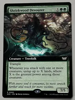 MTG Duskmourn: Commander Shriekwood Devourer Creature RARE REGULAR #0062 - Image 1