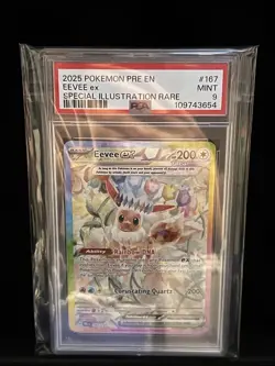 Pokemon 2025 Eevee ex 167/131 Prismatic Evolutions Holo English - Image 1