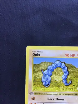 Pokemon Cards: Base Set 1st Edition Common: Onix 56/102 - Image 2