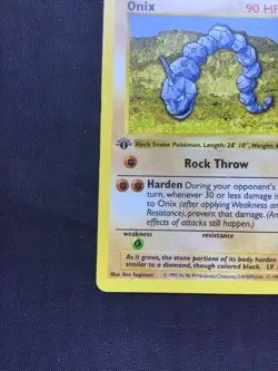 Pokemon Cards: Base Set 1st Edition Common: Onix 56/102 - Image 5