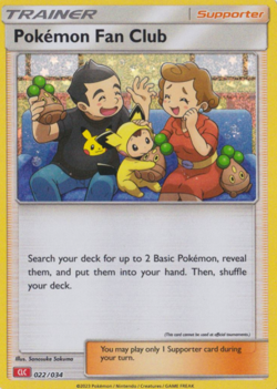 1X NM Pokemon Fan Club - 022/034 - CLC - Pokemon Trading Card Game Classic - Image 1