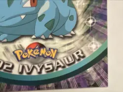 Ivysaur #02 Pokemon Topps TV Animation Edition Blue Logo 1999 NM - Image 3