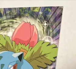 Ivysaur #02 Pokemon Topps TV Animation Edition Blue Logo 1999 NM - Image 4