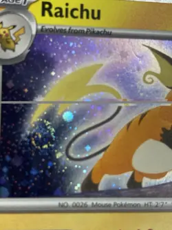 Raichu 026/165 Cosmos Holo Sam's Club Exclusive Promo Pokemon TCG: 151 SWIRL NM - Image 1