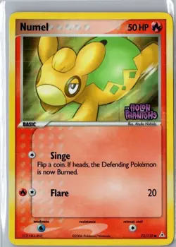 Numel 72/110 ex Holon Phantoms Reverse Holo Stamped Pokemon NM - Image 1