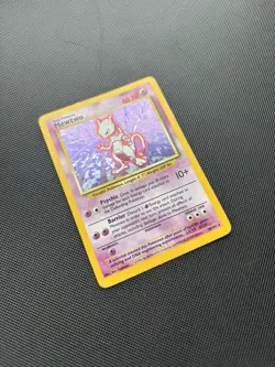 Pokemon Card Base Set Holo Mewtwo 10/102 WOTC - Image 3