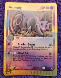 Grumpig 6/97 Ex Dragon Reverse Holo Rare Pokemon *NICE* - Image 1