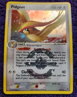 Pidgeot 10/112 FireRed & LeafGreen Reverse Holo Rare Pokemon *NICE* - Image 1