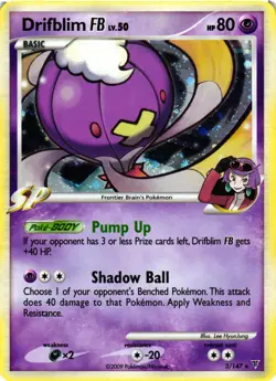 Pokemon TCG Supreme Victors Drifblim FB 3/147 Holo Rare VLP - Image 1