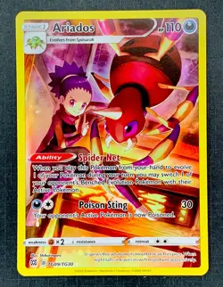 Pokemon Brilliant Stars Ariados Tg09/Tg30 Character Rare Pack Fresh NM - Image 1