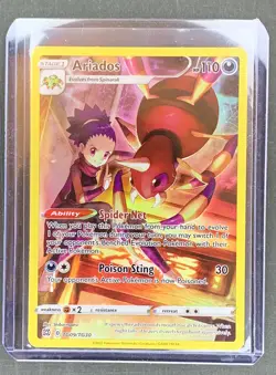 Pokemon Brilliant Stars Ariados Tg09/Tg30 Character Rare Pack Fresh NM - Image 3