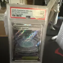 2025 POKEMON MEG EN-MEGA EVOLUTION ULTRA RARE #172 MYSTERY GARDEN PSA 9 - Image 1