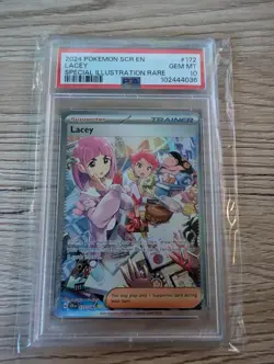 Pokemon Lacey Illustarion Rare SCR 172/142 Stellar Crown PSA 10 MINT Eng - Image 1