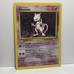 Pokemon Mewtwo Base Set 10/102 Holo 1999-2000 Wizards Copyright Holo Rare - Image 2