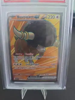 2025 Pokemon White Flare Bouffalant EX #162/086 Ultra Rare PSA 9 - Image 2