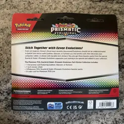 Pokemon TCG Scarlet Violet Prismatic Evolutions Tech Sticker Collection Glaceon - Image 2