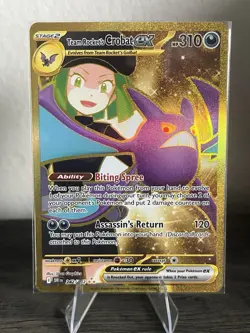 Pokemon TCG Team Rocket’s Crobat Ex Destined Rivals 242/182 NM - Image 1