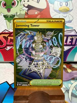 Jamming Tower 243/182 Gold - Destined Rivals - Pokemon TCG - SHIPS FAST - Image 1