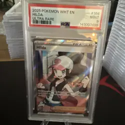 2025 POKEMON WHT EN-WHITE FLARE ULTRA RARE #164 HILDA PSA 9 - Image 1
