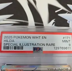 2025 Pokemon Hilda White Flare #171 Special Illustration Rare PSA 8 - Image 2