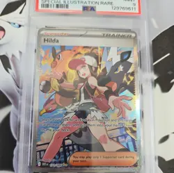 2025 Pokemon Hilda White Flare #171 Special Illustration Rare PSA 8 - Image 3