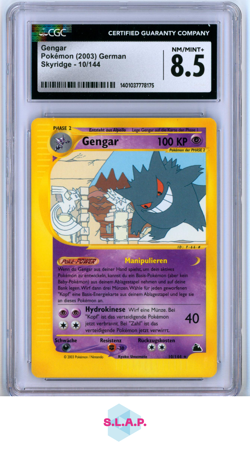 GENGAR POKEMON TCG 10 2003 SYKRIDGE NONHOLO DE CGC 8.5 NM/MINT - Image 1