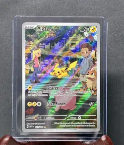 Pokemon Pikachu Illustration Rare Full Art Holo 173/165 Scarlet & Violet 151 - Image 1