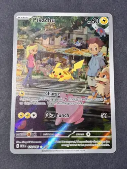 Pokemon Pikachu Illustration Rare Full Art Holo 173/165 Scarlet & Violet 151 - Image 2