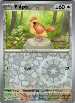 Pokemon | OBF | Pidgey | 162/197 | NM Reverse Holo - Image 1