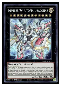 Yu-gi-oh Number 99: Utopia Dragonar #BROL-EN057 Secret Rare LP - Image 1
