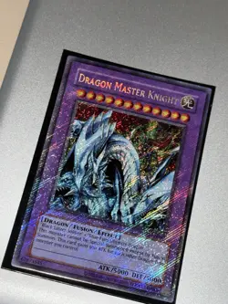 Dragon Master Knight Secret Rare Retro from pack to sleeve RP02-EN097 - Image 1