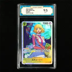 TQG 9.5 MINT+ 2025 One Piece JPN Stussy OP13-110 SR - Image 2