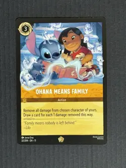 Disney Lorcana Ohana Means Family Legendary Non-foil Winterspell - Image 1