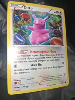 Ditto XY40 Black Star Promo NM Holo Pokemon TCG Rare Metamorphosis Gene - Image 2